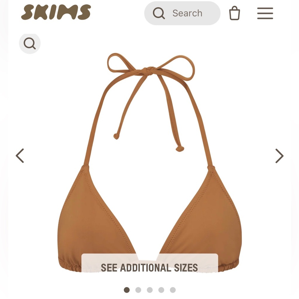 NWT SKIMS SIGNATURE SWIM TRIANGLE TOP